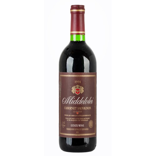 6 - 1991 Middelvlei Cabernet Sauvignon, one bottle 750ml