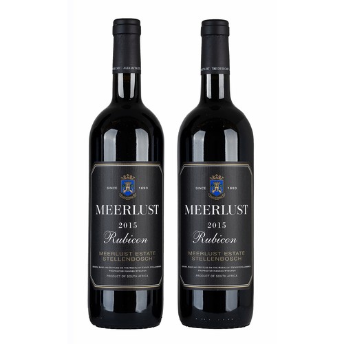 93 - 2015 Meerlust Rubicon, two bottles 750ml