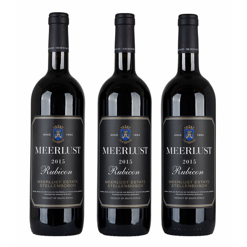 94 - 2015 Meerlust Rubicon, three bottles 750ml