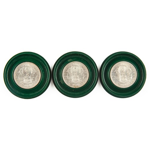 68 - A SET OF THREE RHODES CENTENARY COINS