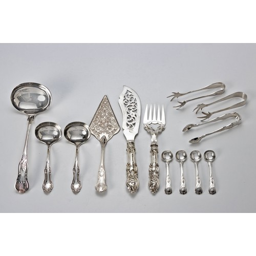 396 - AN ELECTROPLATE SET OF KINGS PATTERN CUTLERY