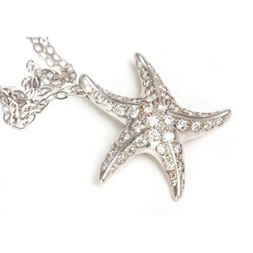 278 - A TIFFANY AND CO STARFISH DIAMOND PENDANT