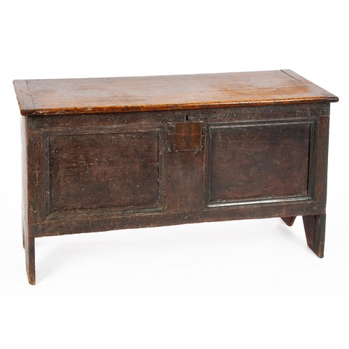 14 - AN OAK CHEST, 19TH CENTURY