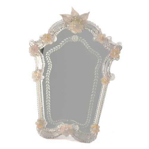 599 - A VENETIAN MURANO GLASS TABLE MIRROR