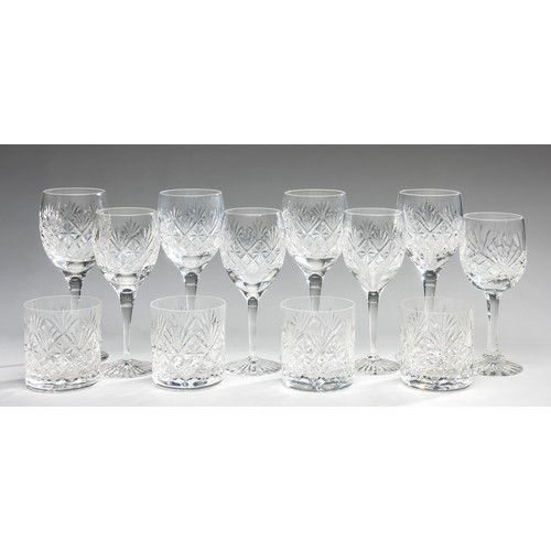 595 - AN ASSORTED COLLECTION OF ROYAL DOULTON GLASSWARE