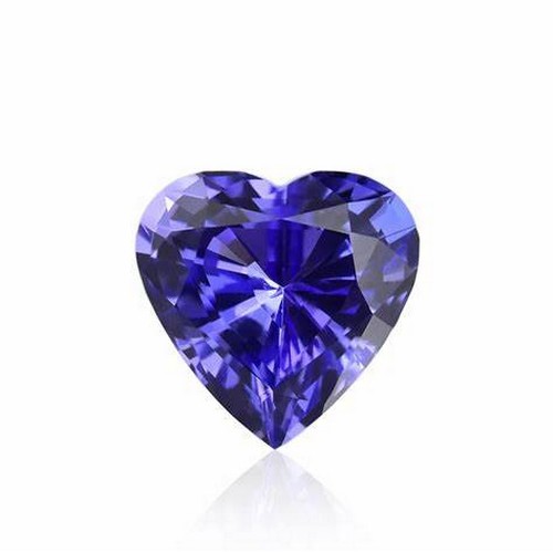 935 - A CERTIFIED HEART SHAPED TANZANITE, 13,06 CARATS