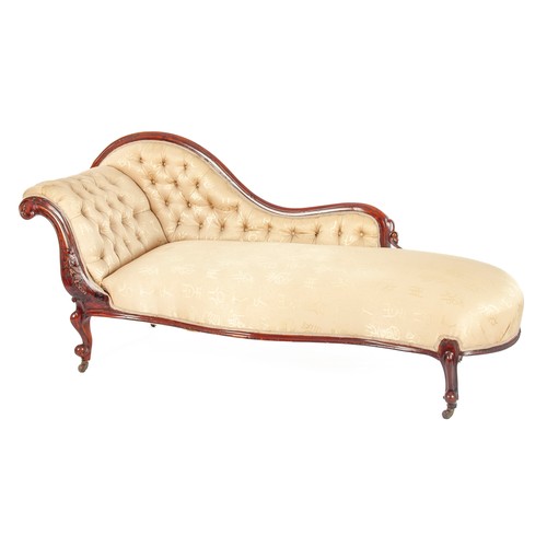 848 - A VICTORIAN MAHOGANY DAY BED