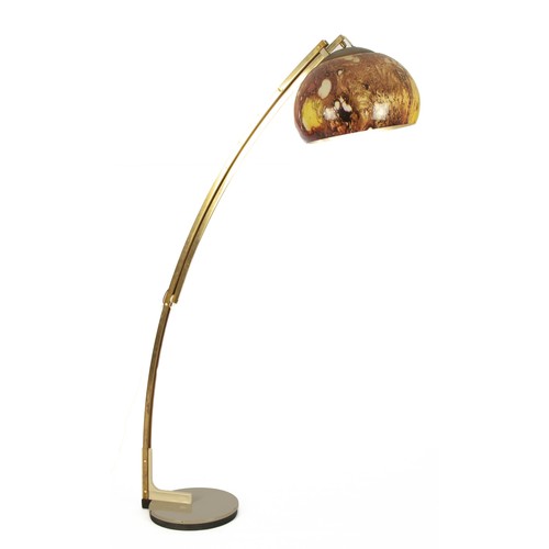 903 - A BRASS STANDARD LAMP, MODERN