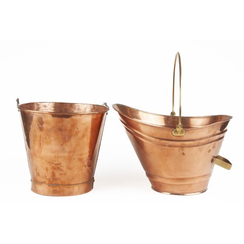 54 - TWO COPPER BUCKETS