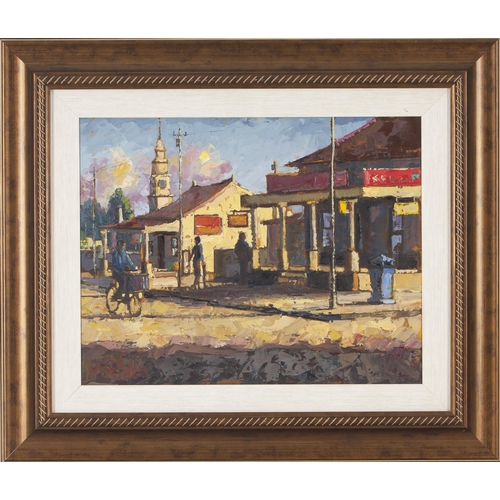 491 - De Wet Matthee (South African 1979 - ) TOWN SCENE