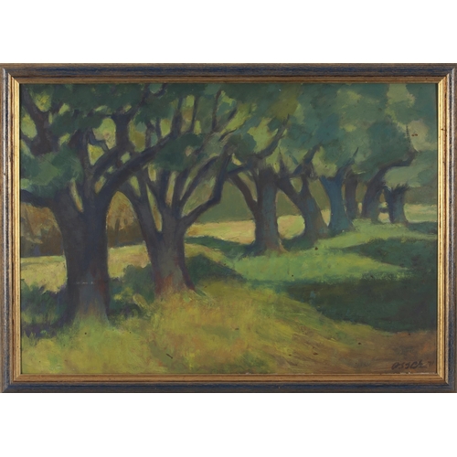 493 - Josef Osser (German/South African 1908 - 1988) ROW OF TREES