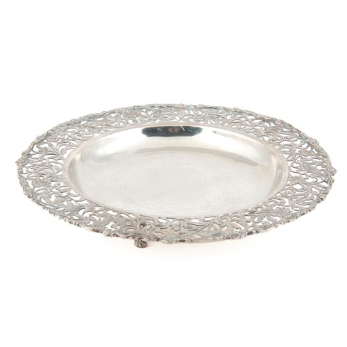 324 - A DUTCH SILVER BON-BON DISH, EARLY 20TH CENTURY