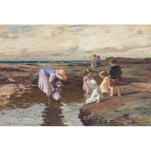 708 - Adriaan Hendrik Boshoff (South African 1935 - 2007) CHILDREN AT THE BEACH