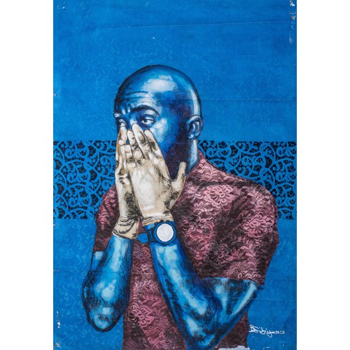 680 - Bambo Sibiya (South African 1986 - ) PORTRAIT OF A MAN