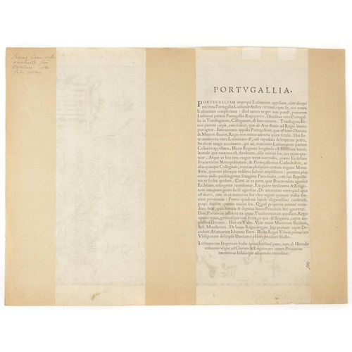 798 - Abraham Ortelius - PORTVGALLIAEQUE OLIM LUSITANIA, NOVISSIMA E EXACTISSIMA DESCRIPTIO, AUCTORE ... 