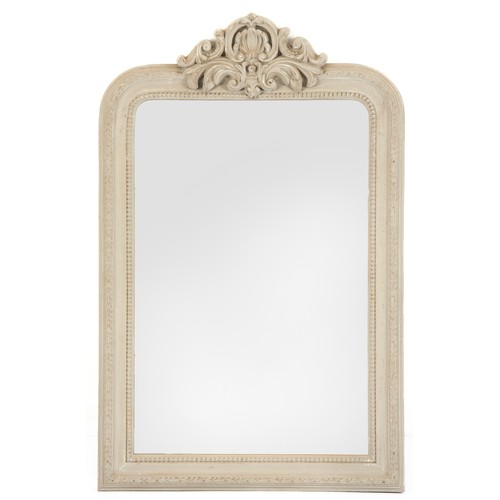 890 - A PAINTED RECTANGULAR WALL MIRROR, MODERN