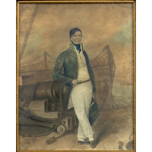 466 - After Roger Jean (British 1783–1828) MIDSHIPMAN SPENCER FRENCH DRAKE, SON OF COMMANDER S.F. DRAKE an... 