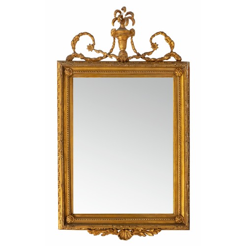 9 - A GILT MIRROR