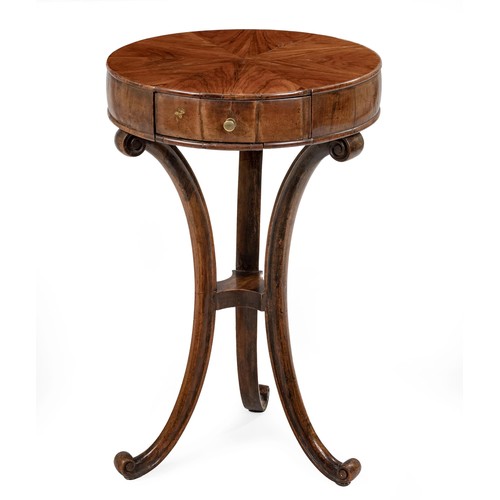 27 - A WALNUT TRIPOD TABLE, 19TH CENTURY