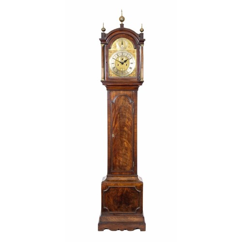 8 - A MAHOGANY LONGCASE CLOCK, WILLIAM BROCK, AXBRIDGE, FIRST HALF 18TH CENTURY