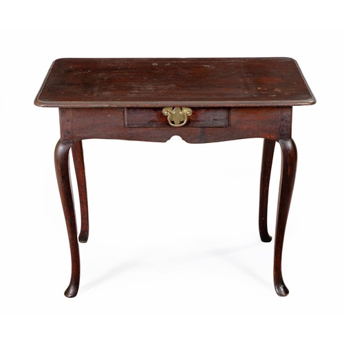 55 - A MAHOGANY SIDE TABLE, 18TH CENTURY