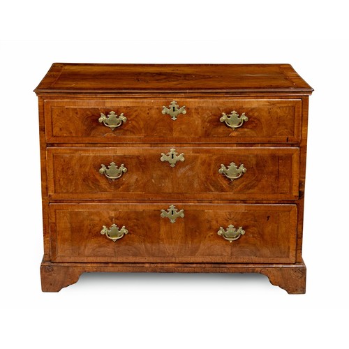 63 - A GEORGE III MAHOGANY CHEST-OF-DRAWERS