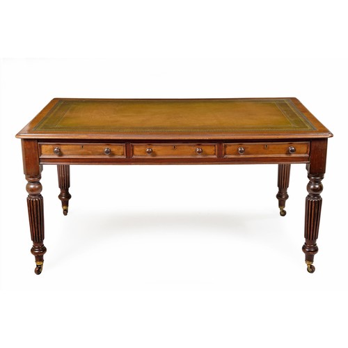 68 - A WILLIAM IV MAHOGANY WRITING TABLE