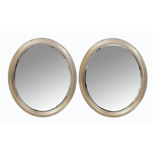 99 - A PAIR OF WALL MIRRORS, MODERN