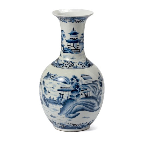 140 - A CHINESE BLUE AND WHITE 