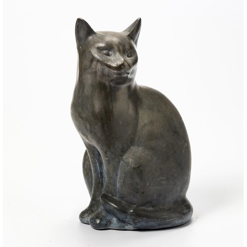 158 - A CAST METAL CAT, MODERN