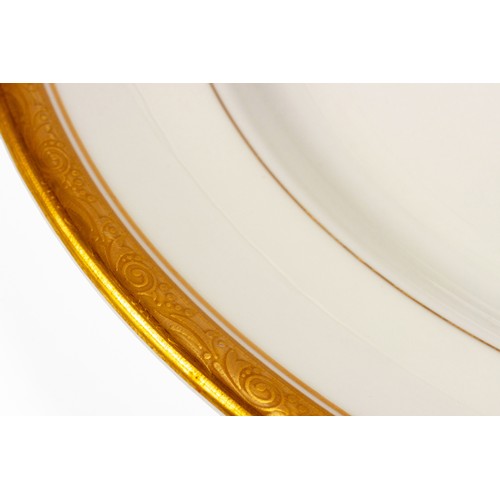 171 - A SET OF TWELVE ROYAL WORCESTER 'DAVENHAM' LARGE DINNER PLATES, 1995