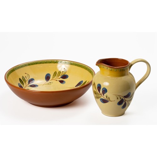 188 - A SALAD BOWL AND JUG