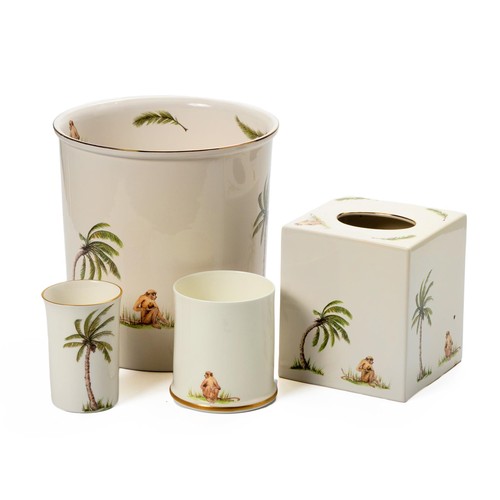 205 - A CERAMIC BATHROOM SET