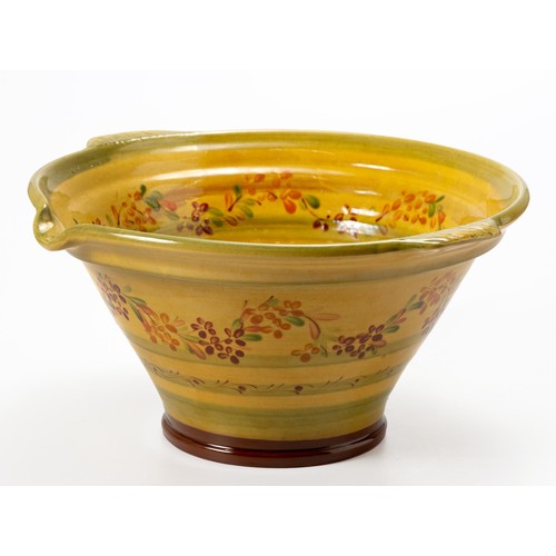 218 - A LARGE ITALIAN CERAMIC PUNCH BOWL