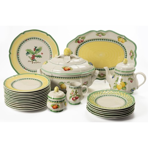 220 - A VILLEROY AND BOCH 'FRENCH GARDEN' ASSEMBLED SERVICE