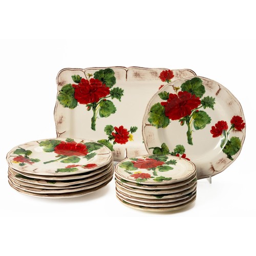 223 - A SET OF ‘ITALY FOR SUR LA TABLE’ HANDCRAFTED PLATES