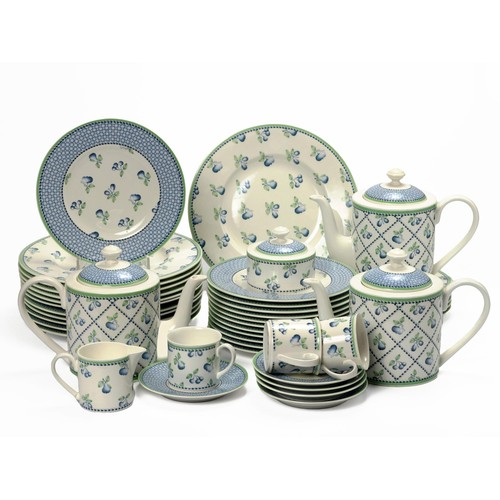 228 - A VILLEROY AND BOCH 'PROVENCE' PATTERN PART DINNER AND TEA SERVICE