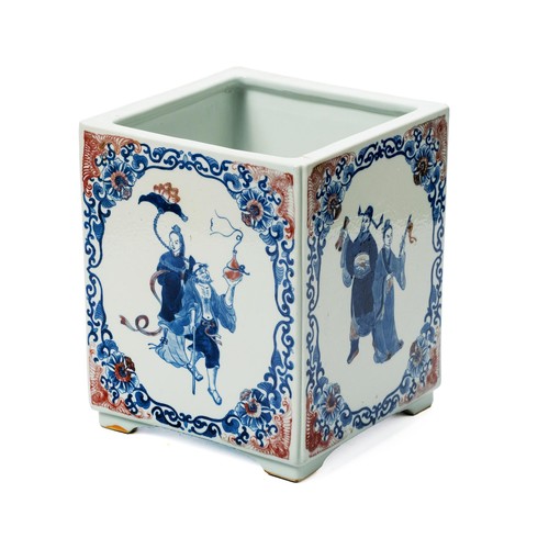 236 - A CERAMIC ORIENTAL-STYLE PLANTER, MODERN 