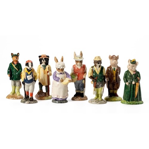 257 - A SET OF EIGHT BESWICK PORCELAIN 'ENGLISH COUNTRY FOLK' FIGURINES