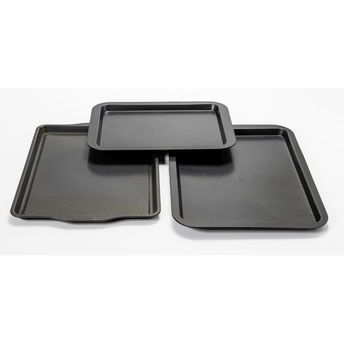 298 - THREE NON-STICK BAKING TRAYS