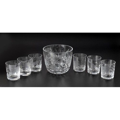 313 - A SET OF SIX DESIGN GUILD WHISKEY GLASSES