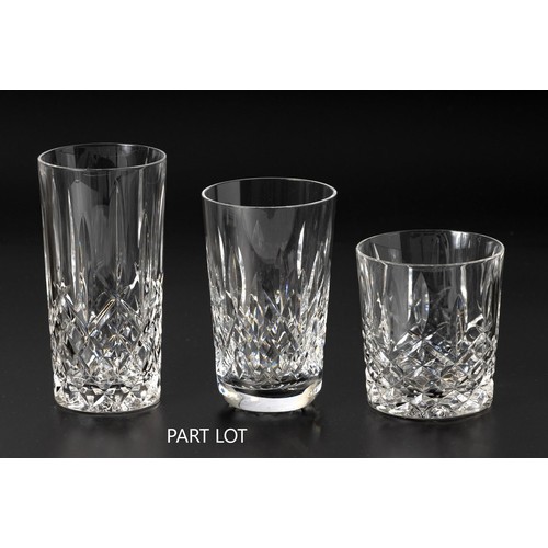 315 - AN ASSEMBLED SET TWELVE WATERFORD CRYSTAL 'LISMORE' PATTERN TUMBLERS