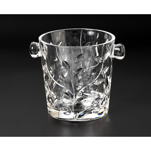 332 - AN ICE BUCKET WITH LEAF MOTIF