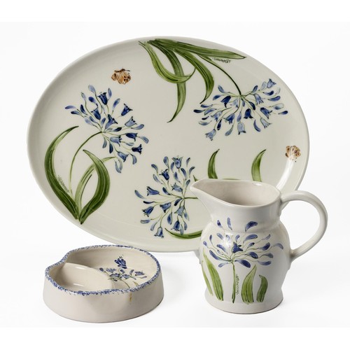 355 - A CHINAWORKS 'AGAPANTHUS' PLATTER