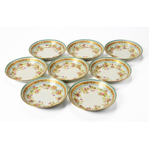 371 - A SET OF EIGHT BREAKFAST BOWLS