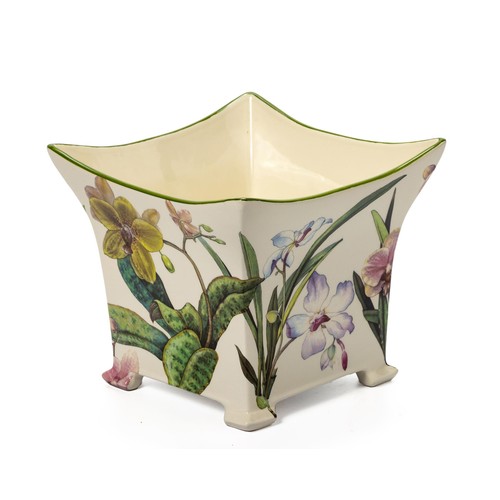 378 - A PORCELAIN POT-PLANT HOLDER