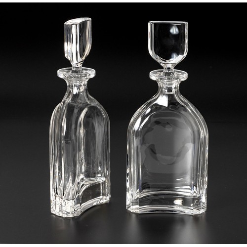 397 - A PAIR OF VILLEROY AND BOCH GLASS DECANTERS