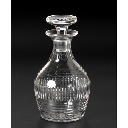 402 - A CUT GLASS DECANTER