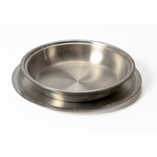 407 - THREE STAINLESS STEEL DISHES