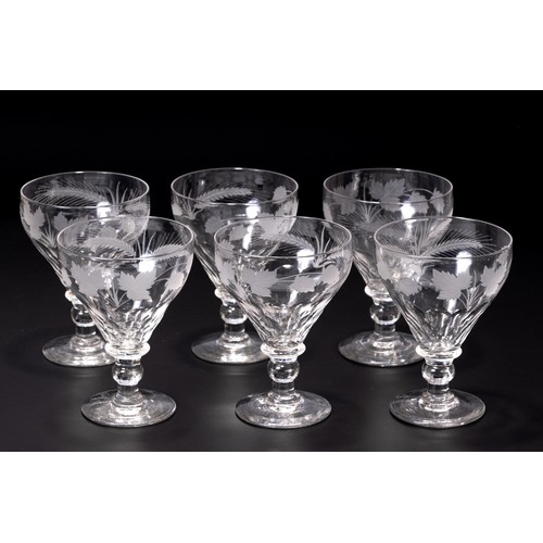 410 - A SET OF EIGHT PARFAIT GLASSES